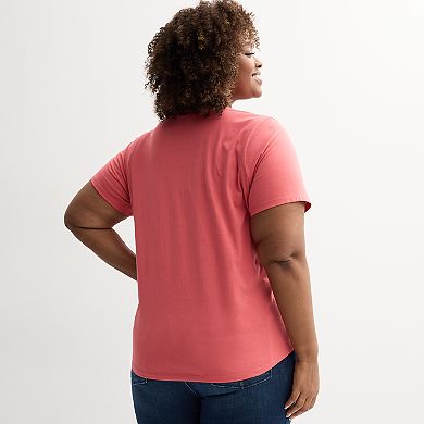 Plus Size Red White And Blue Americana Graphic Tee