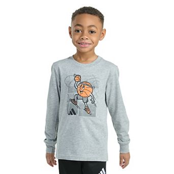 Toddler Boys adidas Long Sleeve Graphic Tee