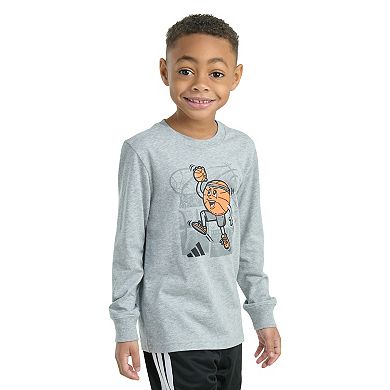 Toddler Boys adidas Long Sleeve Graphic Tee