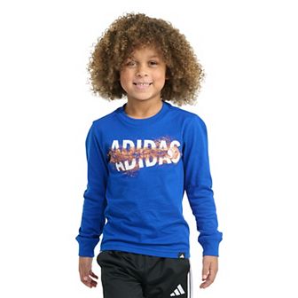 Toddler Boys adidas Long Sleeve Sport Graphic Tee