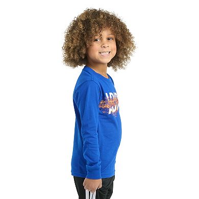 Toddler Boys adidas Long Sleeve Sport Graphic Tee