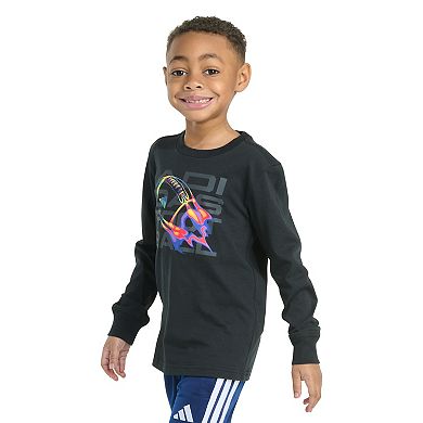 Toddler Boys adidas Long Sleeve Graphic Tee