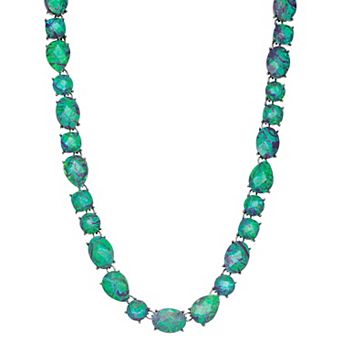 Simply Vera Vera Wang Green Stone Collar Necklace