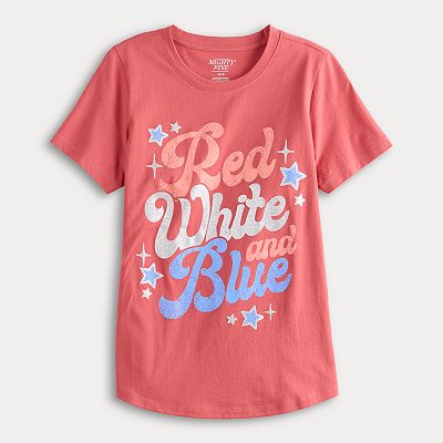 Women's Red White And Blue Americana Graphic Tee