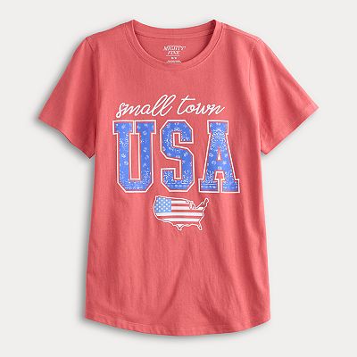 Women's Small Town USA Americana Graphic Tee
