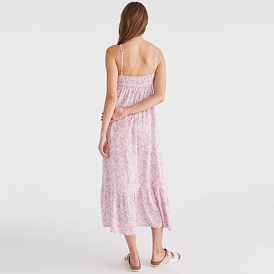 Juniors' Aeropostale Print Tie-Front Maxi Dress