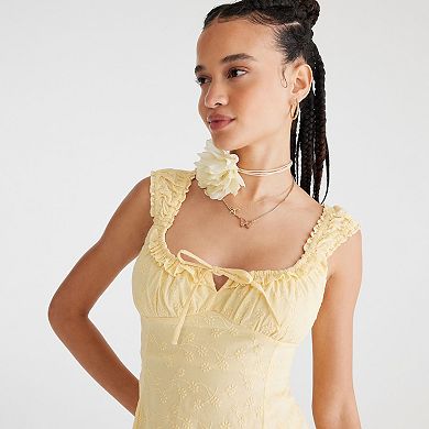 Juniors' Aeropostale Eyelet Short Sleeve Mini Dress
