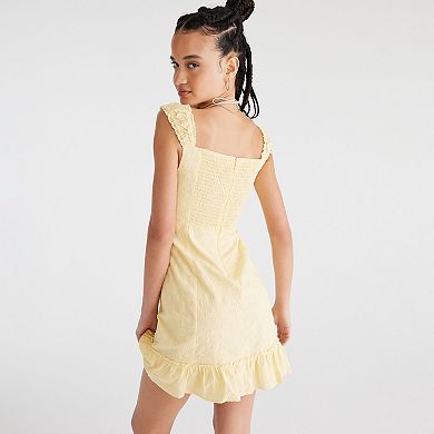 Juniors' Aeropostale Eyelet Short Sleeve Mini Dress