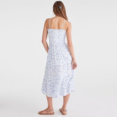 Juniors' Aeropostale Solid Drop Waist Midi Dress