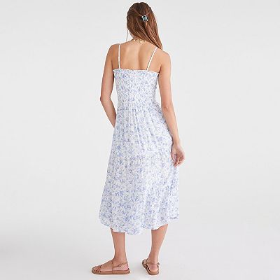 Juniors' Aeropostale Solid Drop Waist Midi Dress