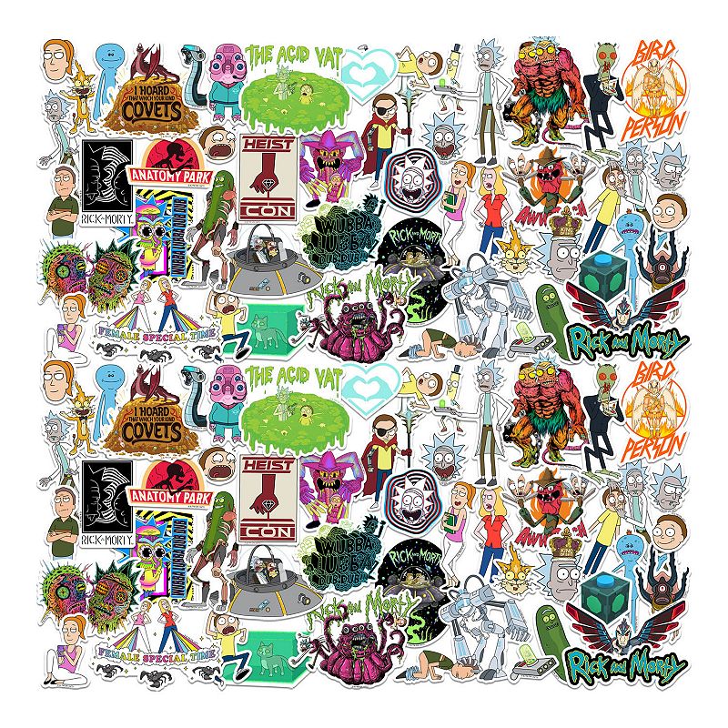 Licensed Character Rick and Morty Stickers Variety Pack, Multi None