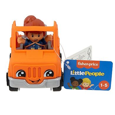 Little People Fisher-Price 2-Piece Help and Go Tow Truck & Figure Toddler Set