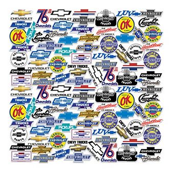 Chevy Stickers Variety Pack