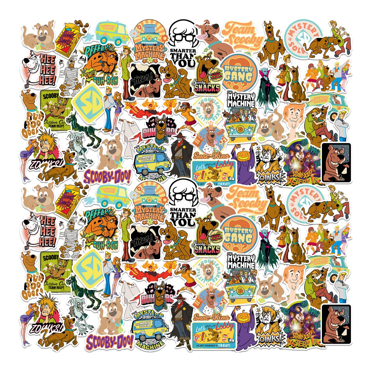 Scooby-Doo! Sticker Sheet – Officially Licensed Hanna-Barbera, Multi-Color