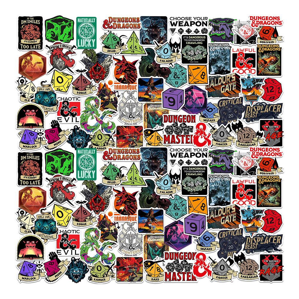 Dungeons & Dragons Stickers Variety Pack