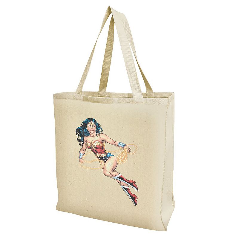 Wonder Woman Logo Tote Bag, Red