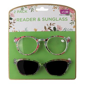 ClearVue 2-Pack Colorful Sunglasses & Reader Glasses Set