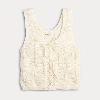 Women's INTEMPO™ Crochet Tie-Front Tank Top