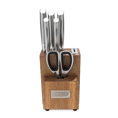 Cuisinart® 7-Piece Stainless Steel Essentials Block Knife Set with Built-in Sharpener