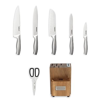 Cuisinart® 7-Piece Stainless Steel Essentials Block Knife Set with Built-in Sharpener