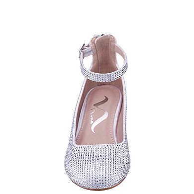 N by Nina Hayden Girls Ankle Strap Heels