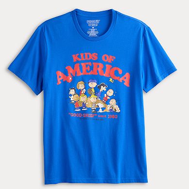 Men's Peanuts "Kids of America" Graphic Tee