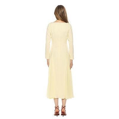 off shoulder white long sleeve dress A-Line Wedding Dress with Off-Shoulder Long Sleeves EU34 / Milk