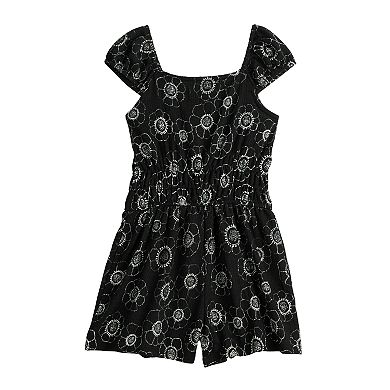 Girls 6-20 SO® Smocked Waist Romper in Regular & Plus Size