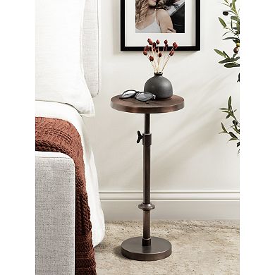 Engles Adjustable Marble Table and Plant Stand