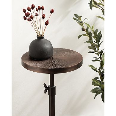 Engles Adjustable Marble Table and Plant Stand