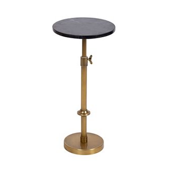 Engles Adjustable Marble Table and Plant Stand