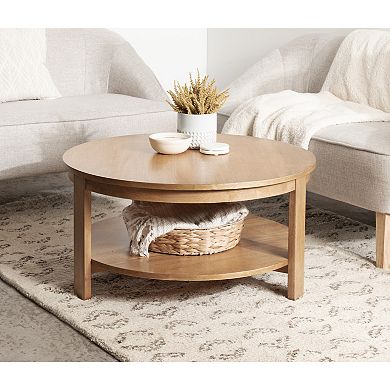 Foxford Round Wood Coffee Table