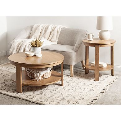 Foxford Round Wood Coffee Table