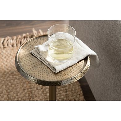 Sanzo 9" Diameter Metal Drink Table
