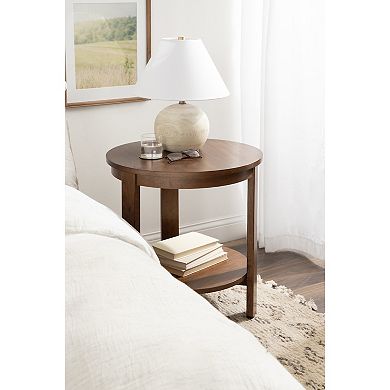 Foxford Round Wood Side Table