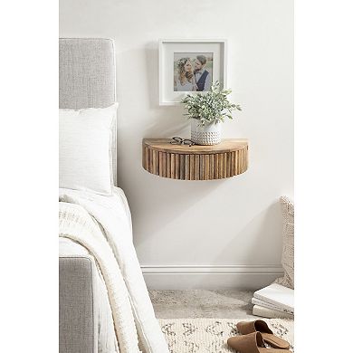 Reid Ribbed Floating Side Table
