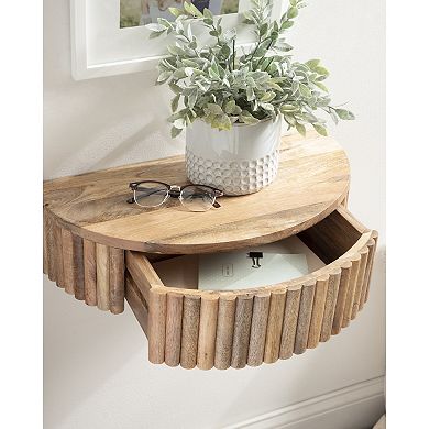 Reid Ribbed Floating Side Table