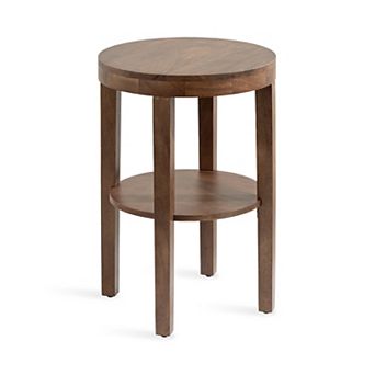 Talcott 16x24 Round Wood Side Table