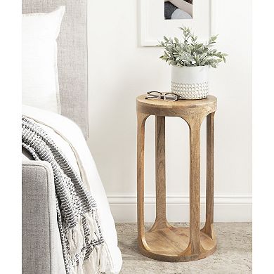 Dahl 12" Diameter Wood Drink Table