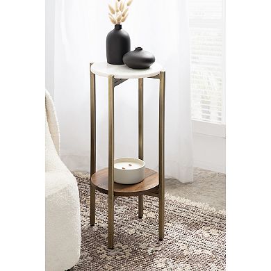 Moxley 11" Diameter Round Accent Table