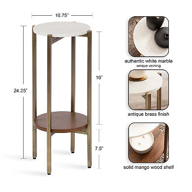 Moxley 11" Diameter Round Accent Table