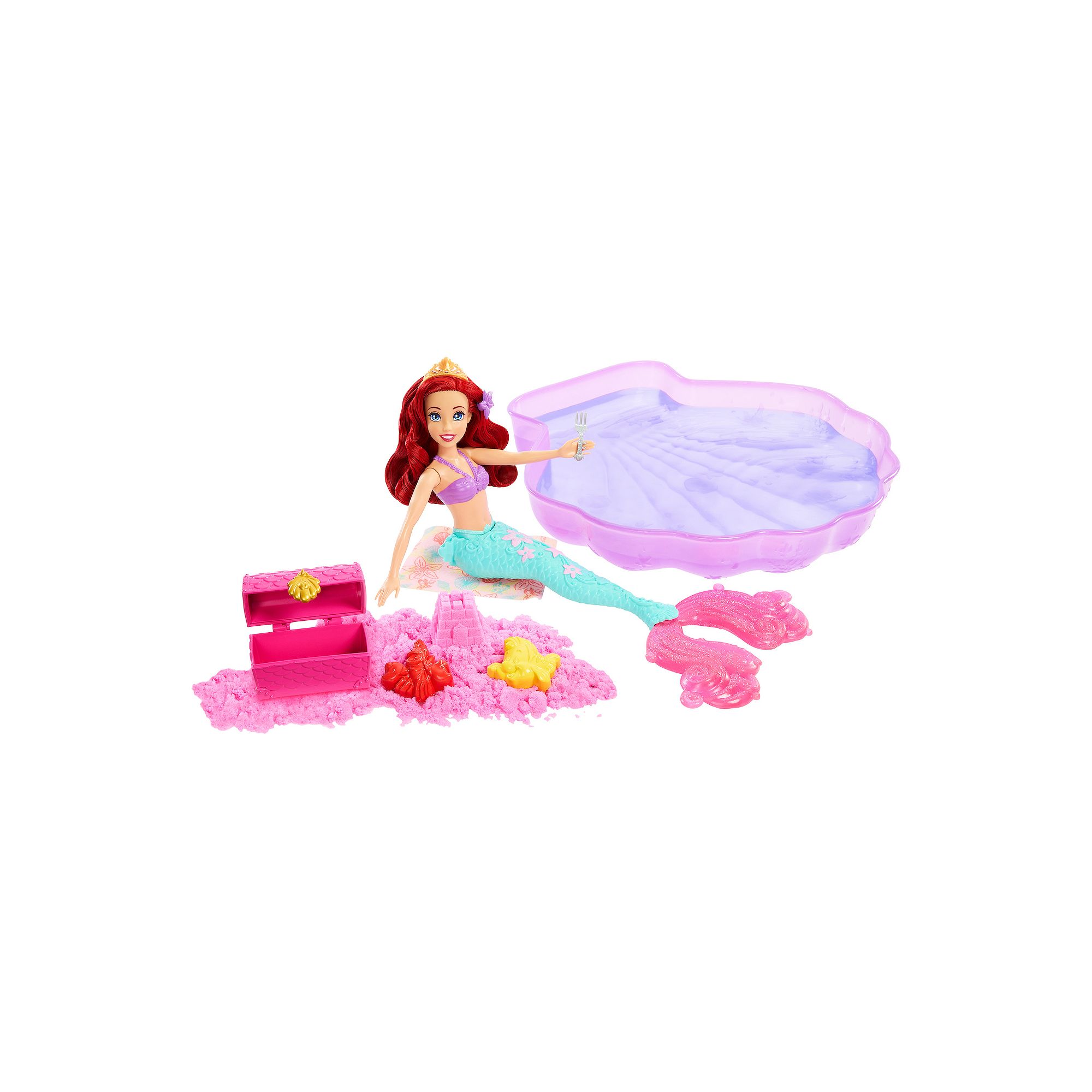 Disney Princess The Little Mermaid Ariel Doll & Pool Set with Moldable Sand