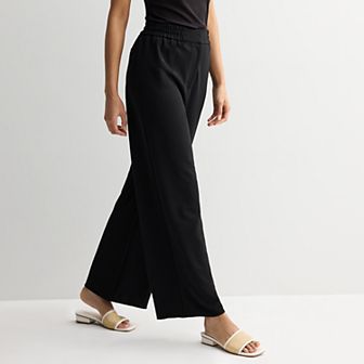 Women's Nine West Elastic Waist Straight Leg Pants