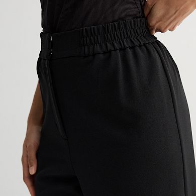 Women's Nine West Elastic Waist Straight Leg Pants