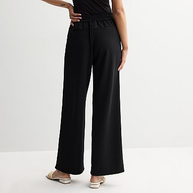 Women's Nine West Elastic Waist Straight Leg Pants