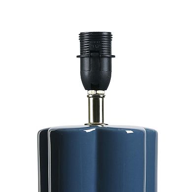 Navy Blue Ceramic Accent Table Lamp