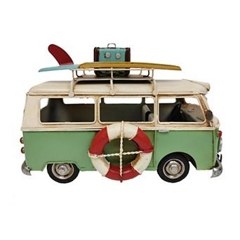 Vw Green Metal Bus Model