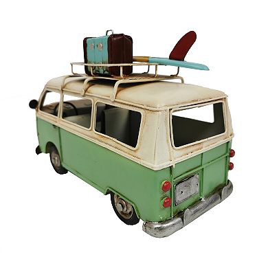 Vw Green Metal Bus Model
