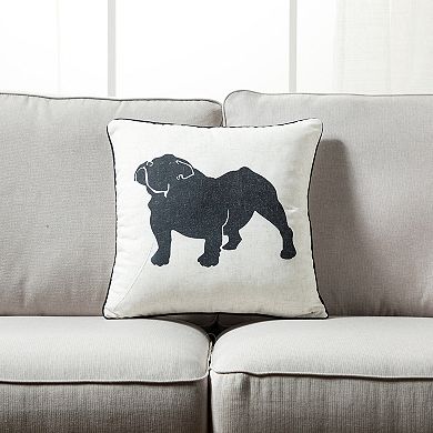 Home And Dog Throw Pillow - Set Of 2