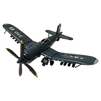 Navy Blue Airplane With Folderable Wing